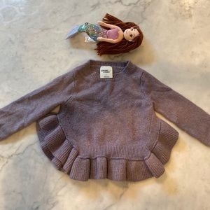 2T OshKosh peplum lilac sweater (Only)